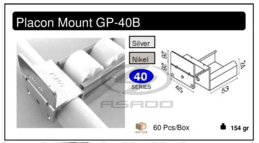 Đầu đỡ thanh truyền GP-40B-dau-do-thanh-truyen-placon-track-mount-GP-40-b-PM-4010b